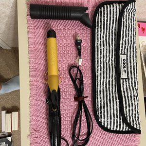 PRICE REDUCTION -Conair Curling Iron Gold/black in design